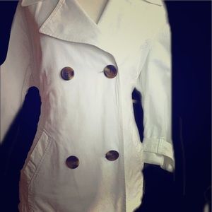 Old Navy white double breasted jacket